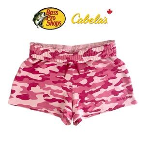 Cabela’s Bass Pro Shops pink camo mini shorts